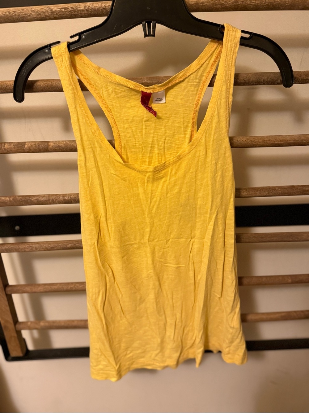 Yellow Slub Women's Racerback Tank Top